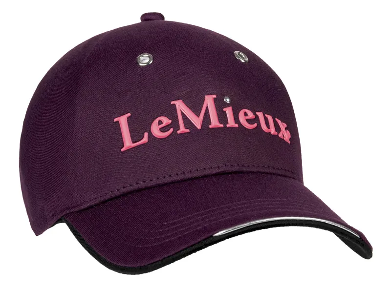 Le Mieux Stud Baseball Cap Aubergine